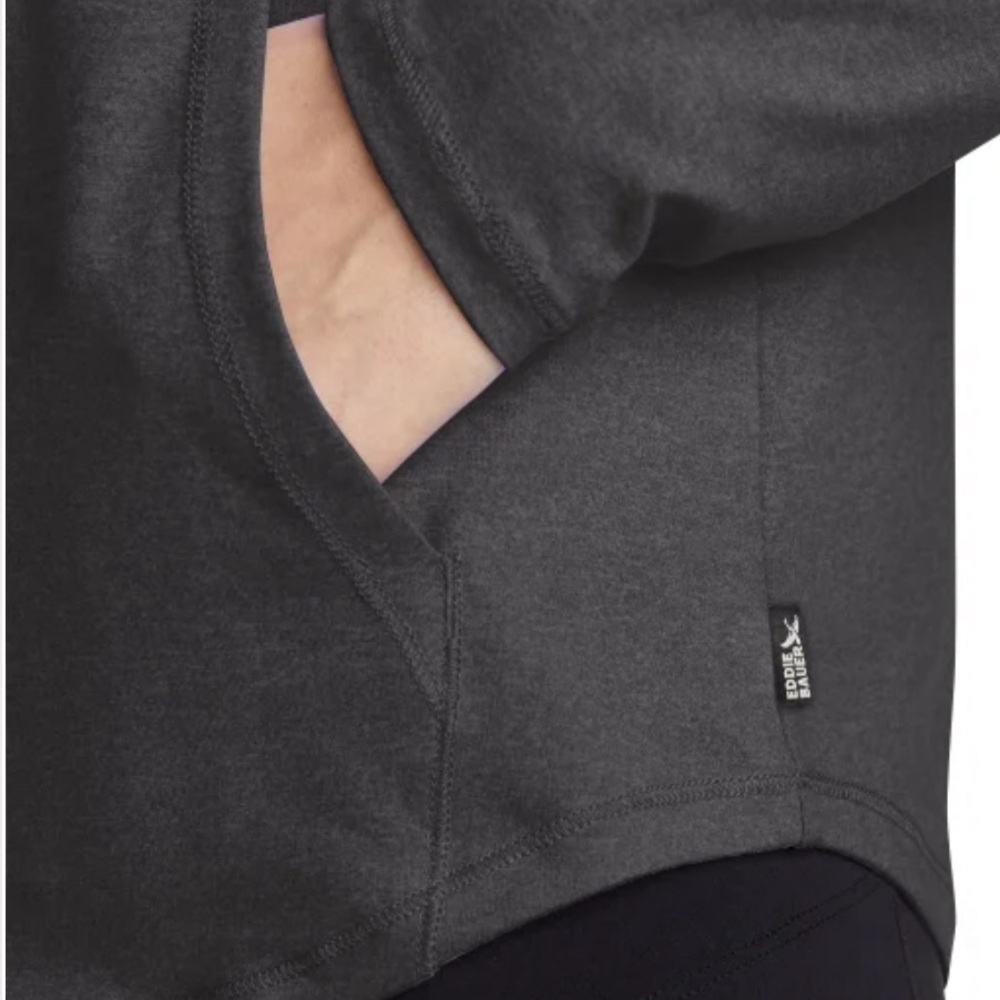 Eddie Bauer Ladies' Active Funnel Neck Long Sleeve Top - Picture 3 of 4